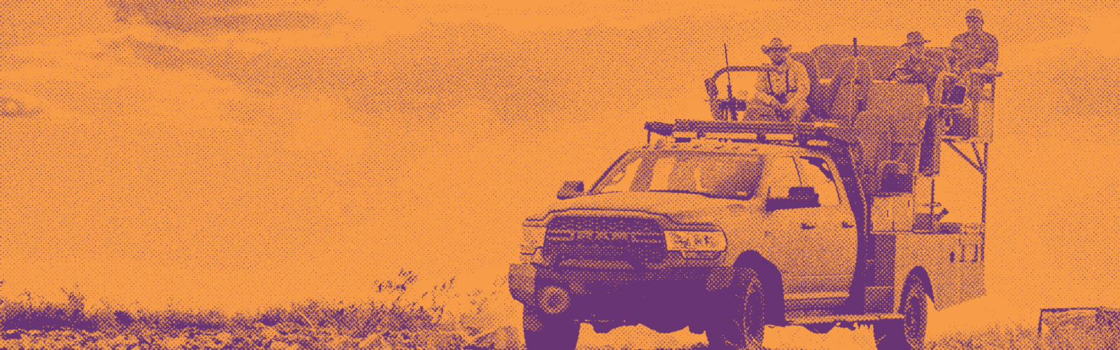 hunters in a vehicle enjoying the outdoors and a highly successful partnership opportunity 