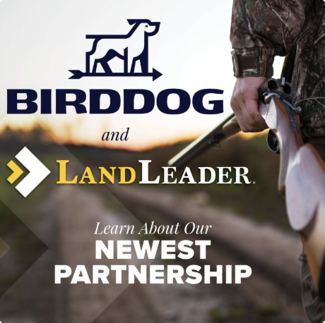 Land Leader partnership logo with BirdDog